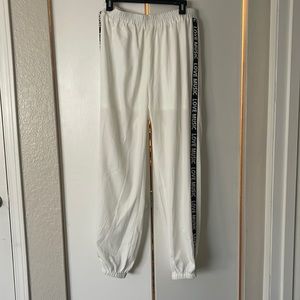 White track pants